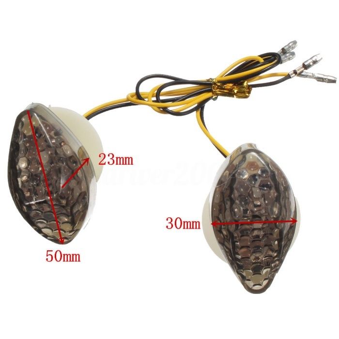 Set x2 Semnalizari LED Moto Atv Scuter Incorporate Carena Honda A051