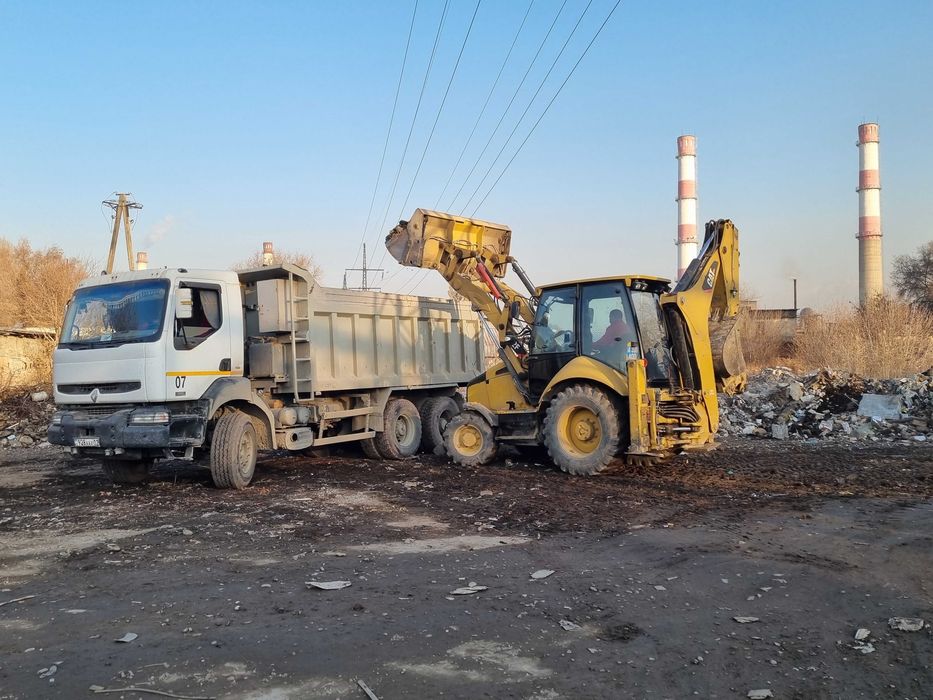 Услуги трактора 3в1, доставка, вывоз мусора