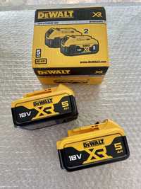 DeWalt DCB184P2 Set 2 Baterii 5AH Original, Nou-Nout !