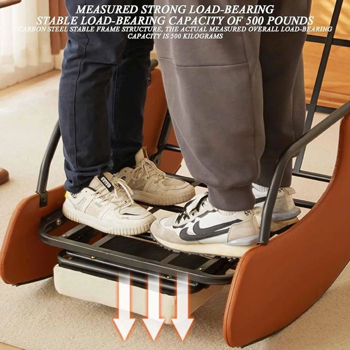 Намален Люлеещ релакс удобен стол, шезлонг от рипсено кадифе