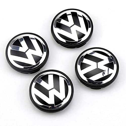 Set 4 Embleme Capace Jante Roti Aliaj 56MM VW Volkswagen 1JO 601 171