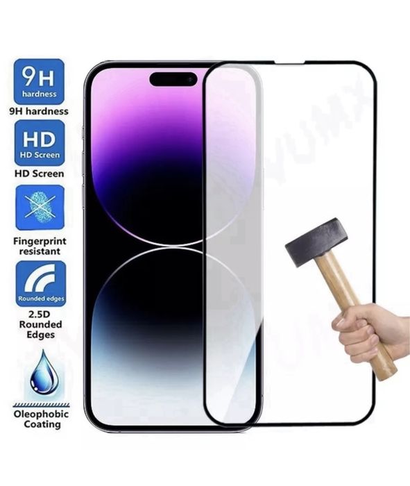 Iphone 14/15/16E/17 PRO MAX PLUS AIR Folie Sticla Temper Extra Safe Gl