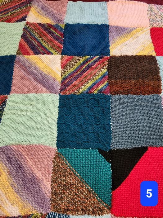 Patura NOUA bebe/copii tricotata handmade dormit plimbare carucior