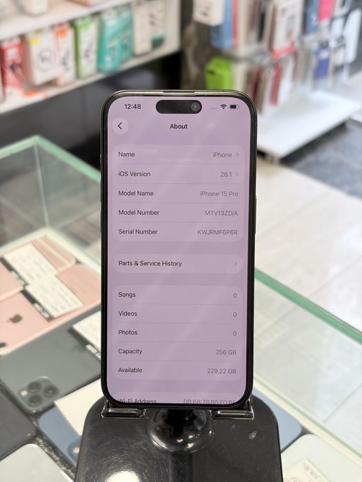 Apple iPhone 15 Pro 256GB Black Titanium