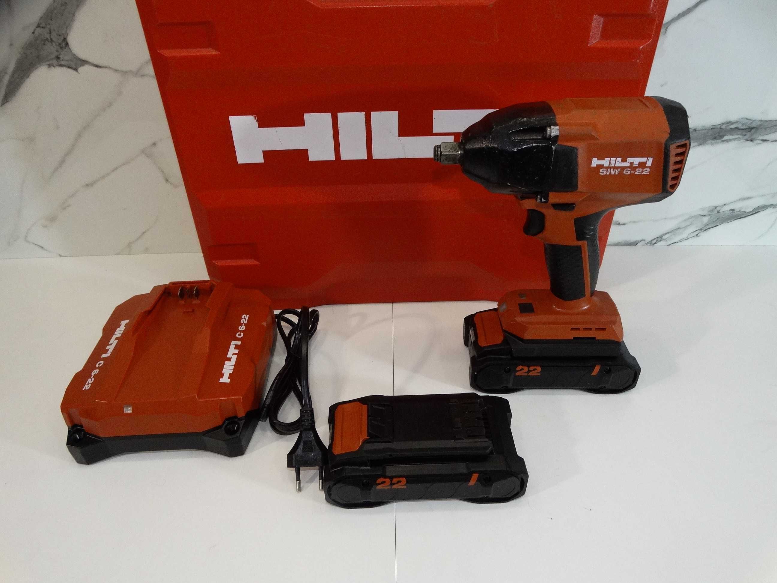 Hilti SIW 6 - 22 / 2 x 4.0 Ah / Nuron - Мощен гайковерт - 450 Nm