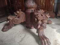 Masa sculptata Henri II antică vintage retro