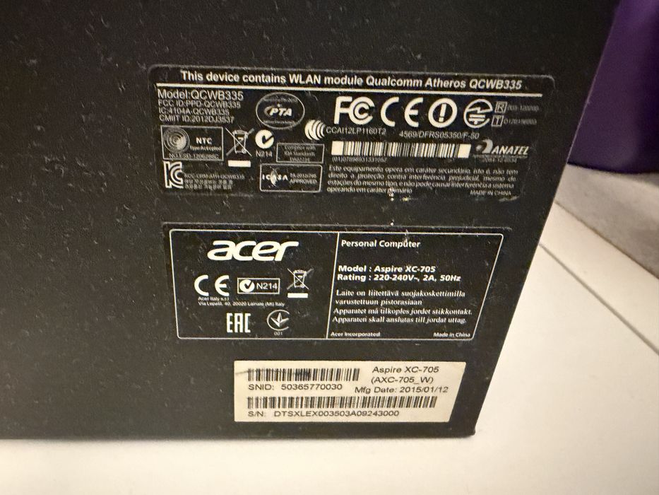 Компютър Acer aspire xc 705