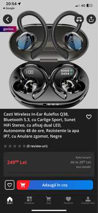 Casti Q38 perfecte pentru motor