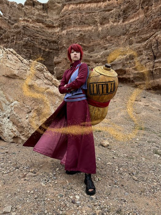 Косплей Гаара из аниме «Наруто»