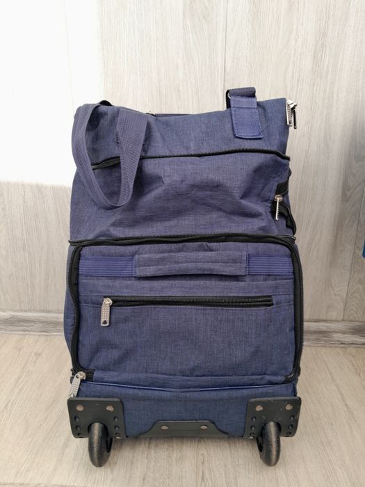 Сумка хозяйственная на колёсах складная