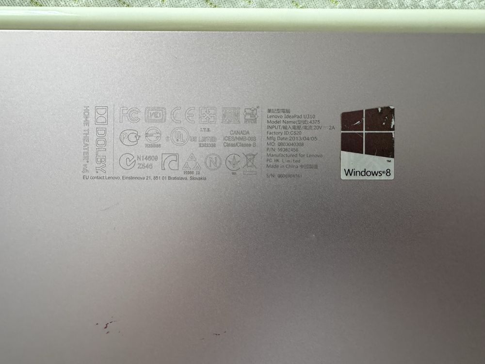 Laptop Lenovo i5
