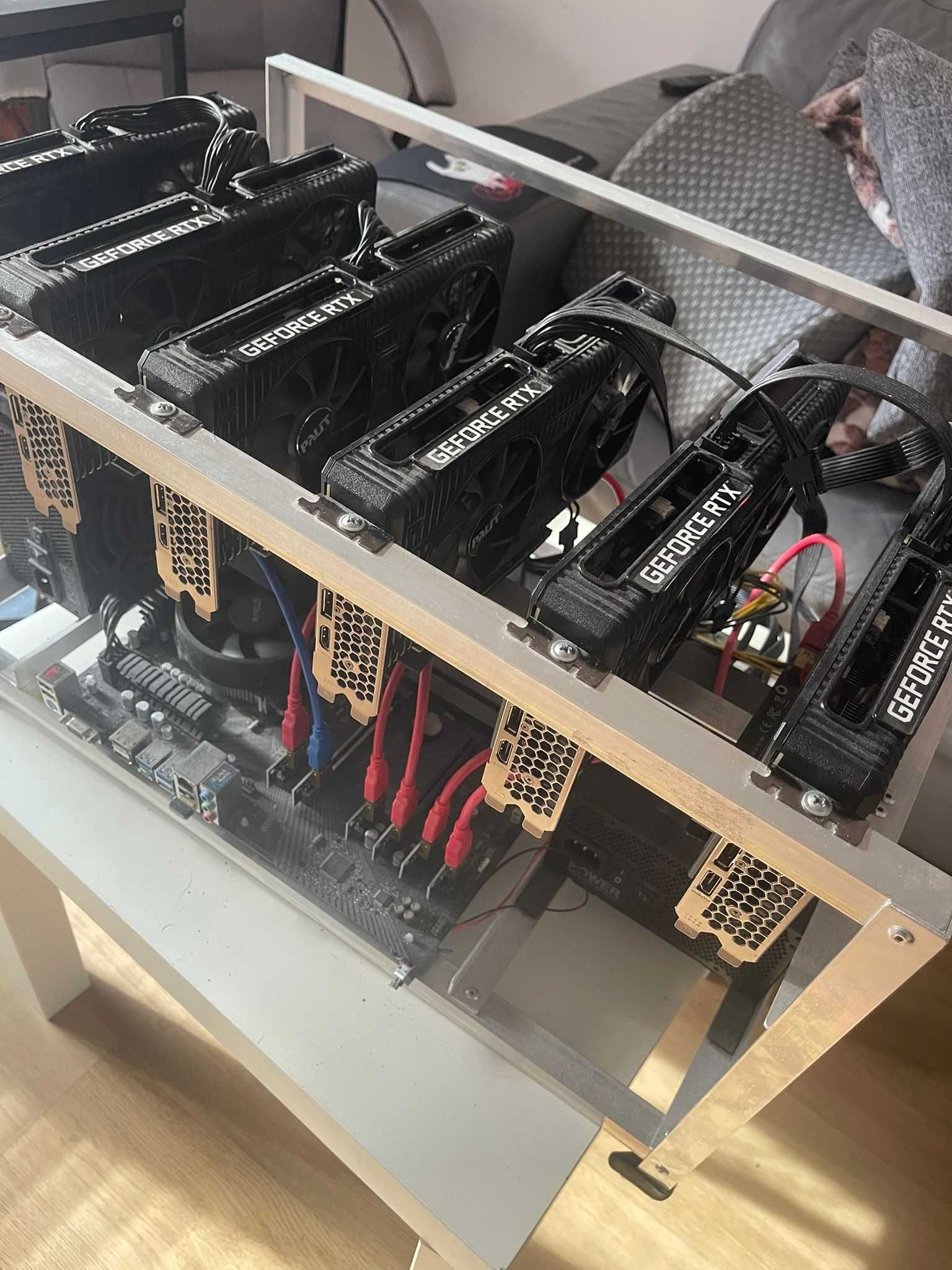 Mining rig 4x RTX 3060 Palit Dual OC 12GB + 2x RTX 3060 Ti