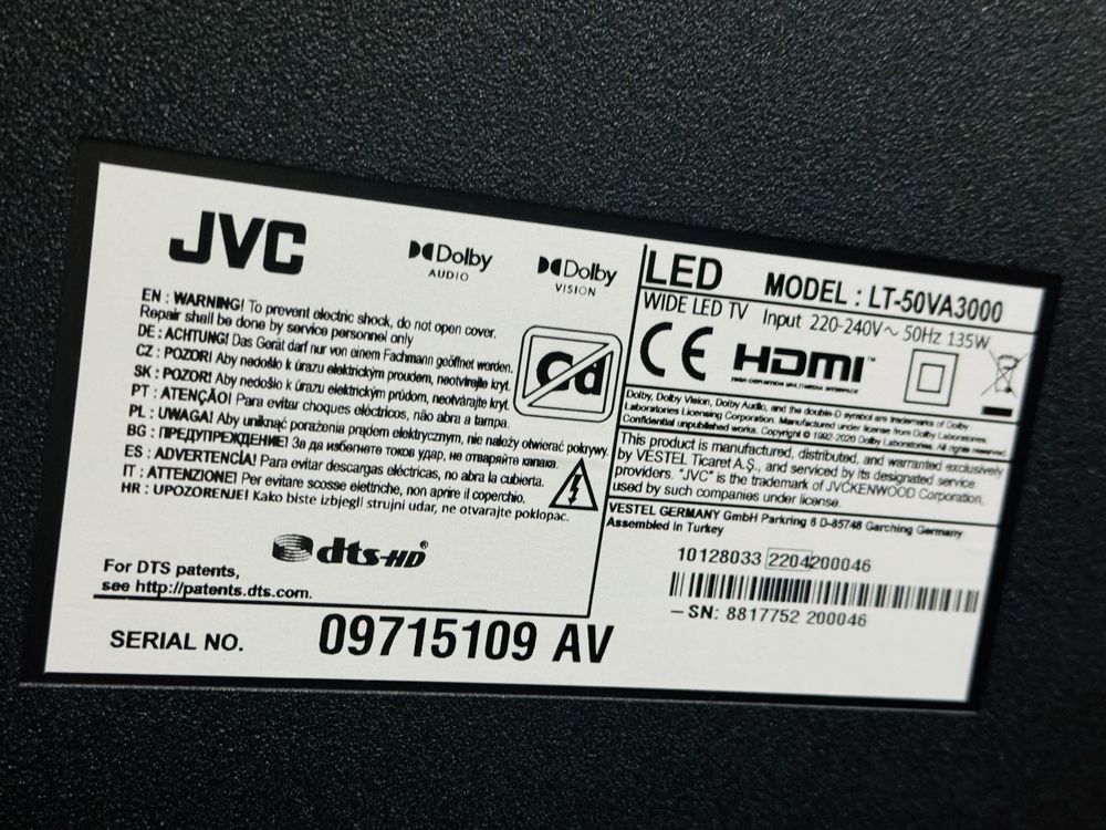 Телевизор Jvc за части