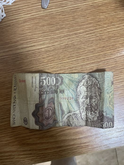 Bagnotă constantin de 500 cinci sute lei