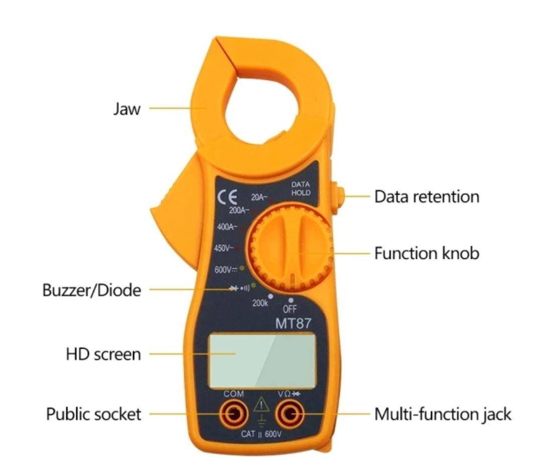 Амперклещи с мултиметър 2в1