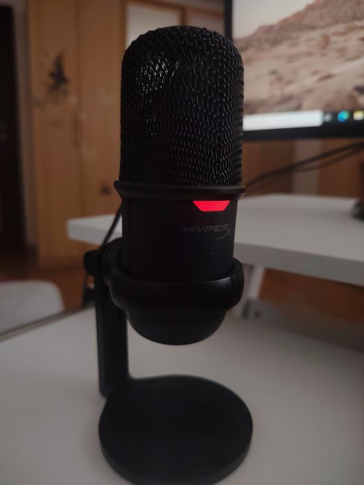 Microfon HyperX SoloCast, cardioid, USB, Negru
