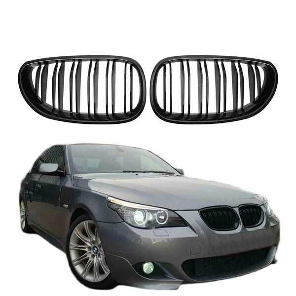 Двойни бъбреци решетки за BMW E60 E61 F10 F11 X5 E70 X6 E71 пиано лак