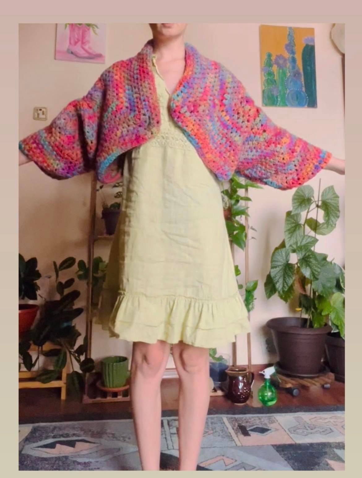 Vand cardigan crosetat