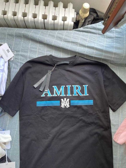 Тениска Amiri черно/синьо номер s