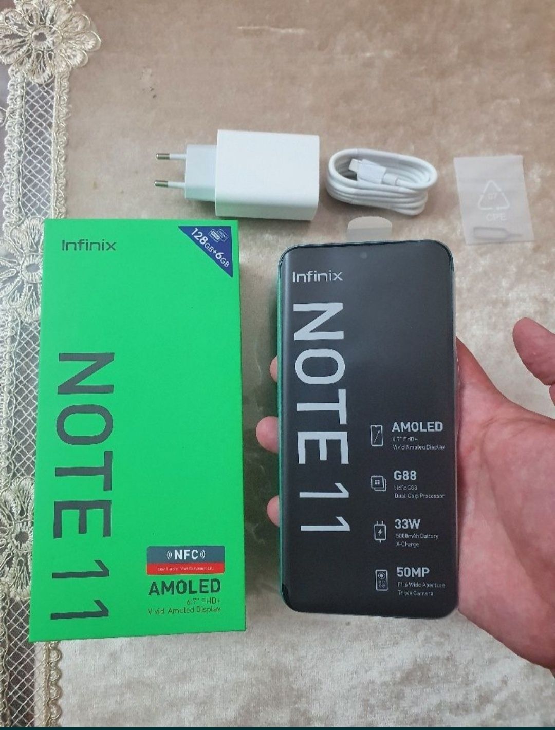 Srochna prodam sotiladi Infinix Note 11 6/128Gb Yengi ishlatilmagan