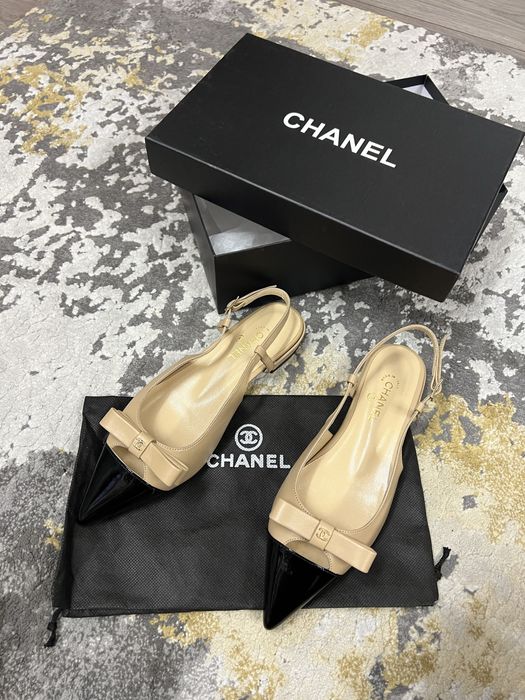 Pantofi-sandale-Balerini Chanel colecția noua Piele naturală 100%POZE