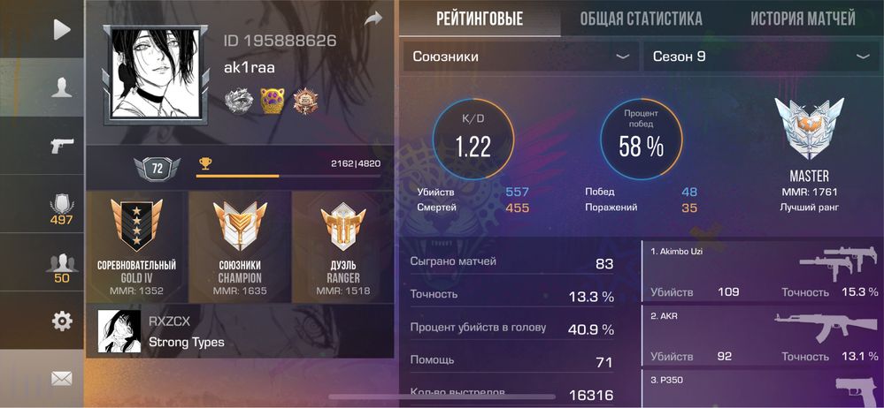 Продам аккаунт стендофф 2
