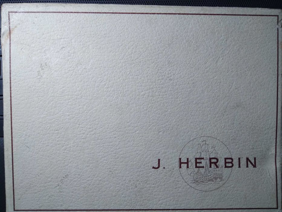 Set sigiliu stampila birou ceara blazon vechi vintage Herbin Franta