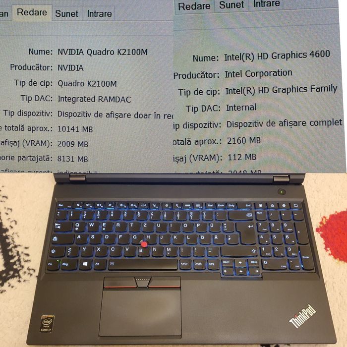Lenovo Thinkpad W541 de 15,4" i7 4910mq 16gb 256gb ssd 2gb video