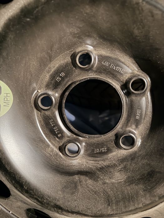 Rezerva - janta originala bmw  135/80/17 avelopa continetal