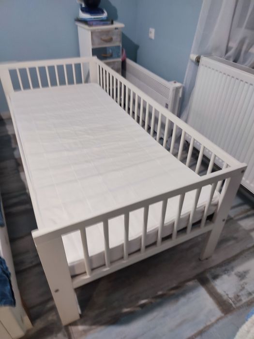 Легло от  масив с матрак и рамка 70/160см