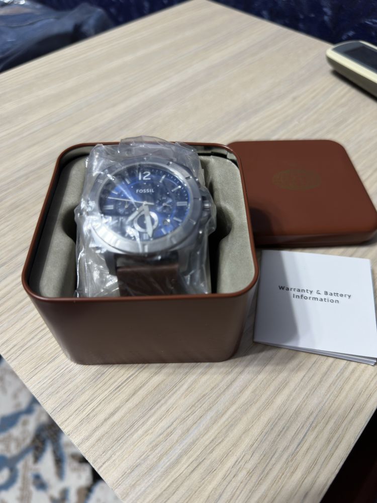 FOSSiL chronograph leather brown  (bq-2819)