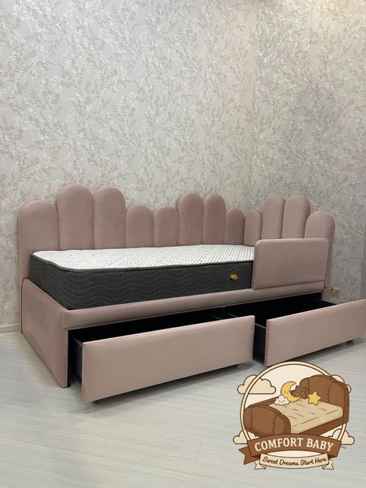 Детская мягкая кровать ПЕЧЕНЬКИ