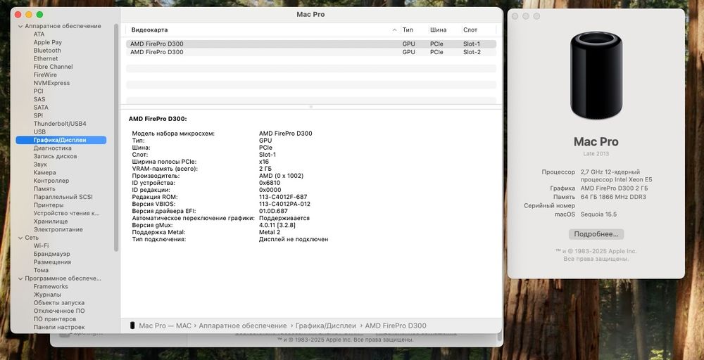 Mac PRO 6.1 (рабочая станция)