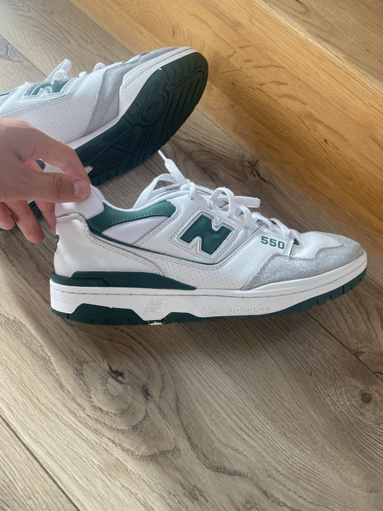 Papuci new balance 550 45.5  “white green”