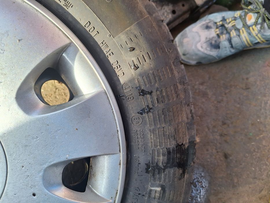 Jante tabla R15 5*112+anvelope vara continental