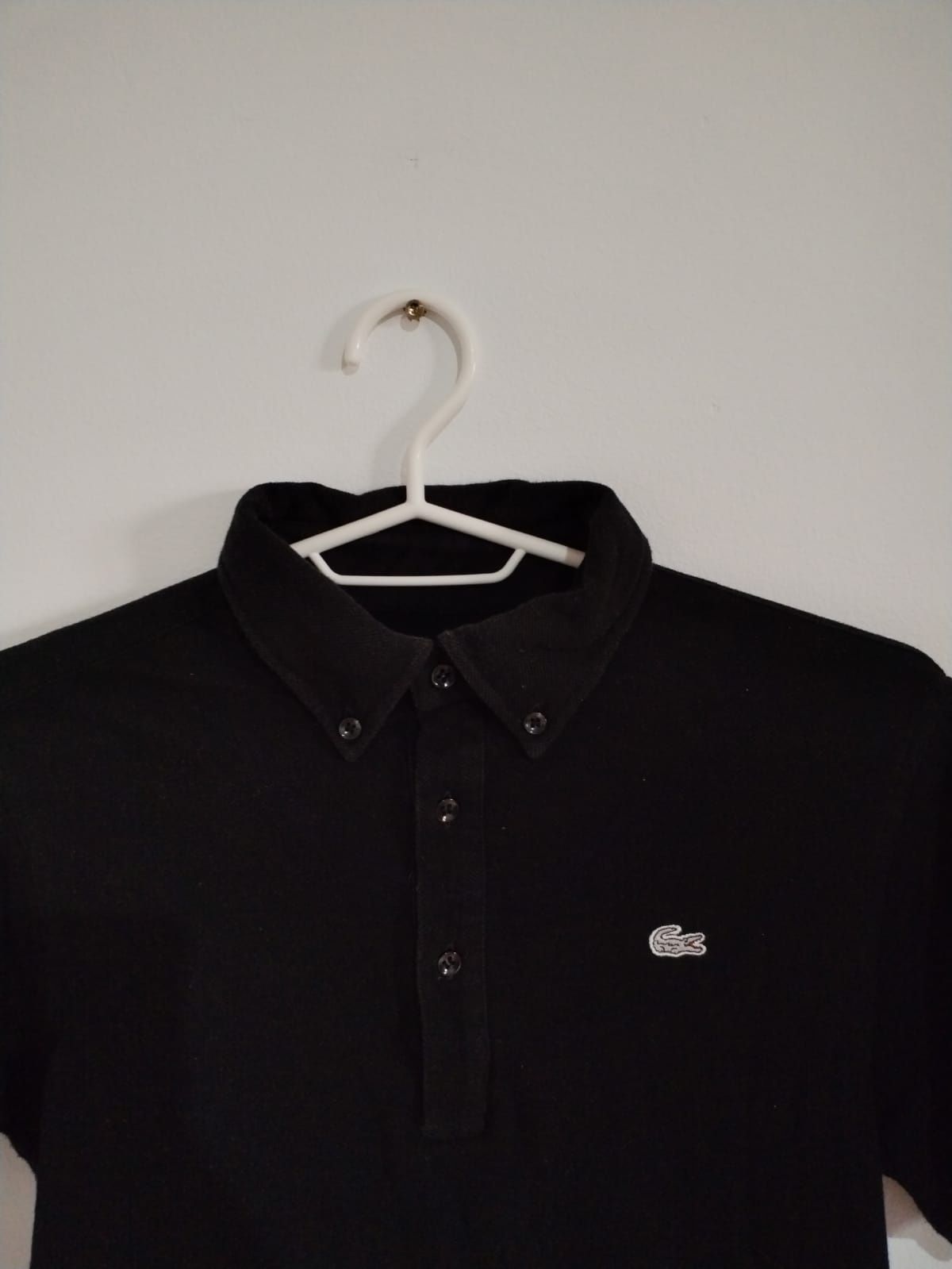 Tricou LACOSTE, negru.