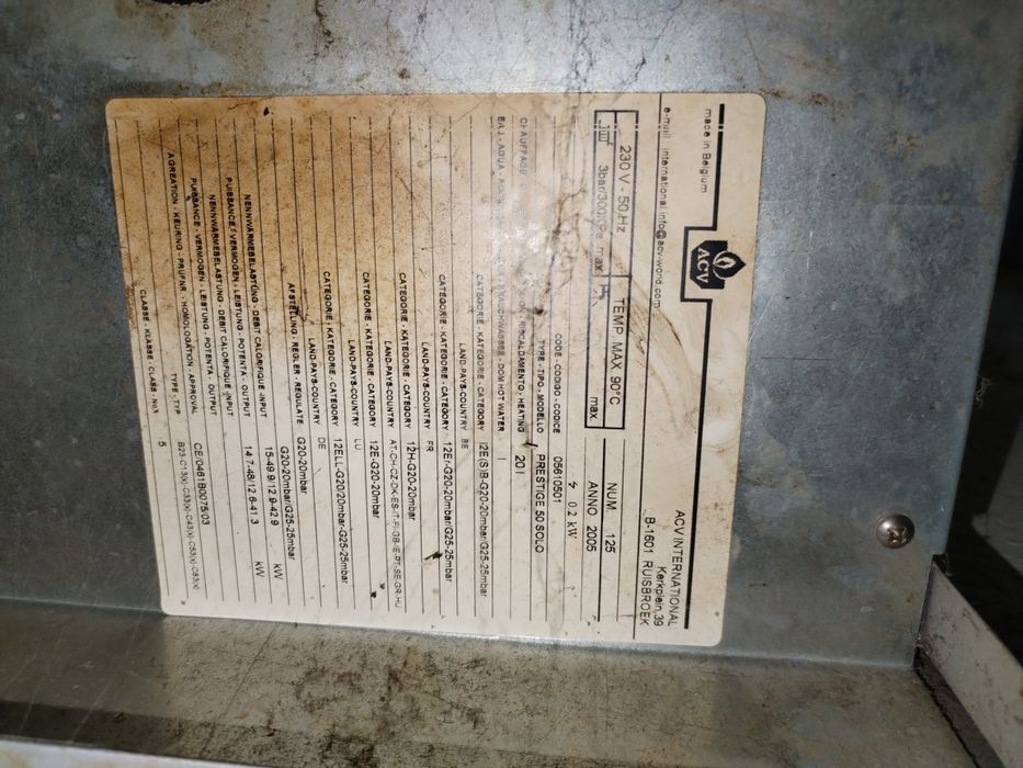 Centrala pe gaz marca AVC