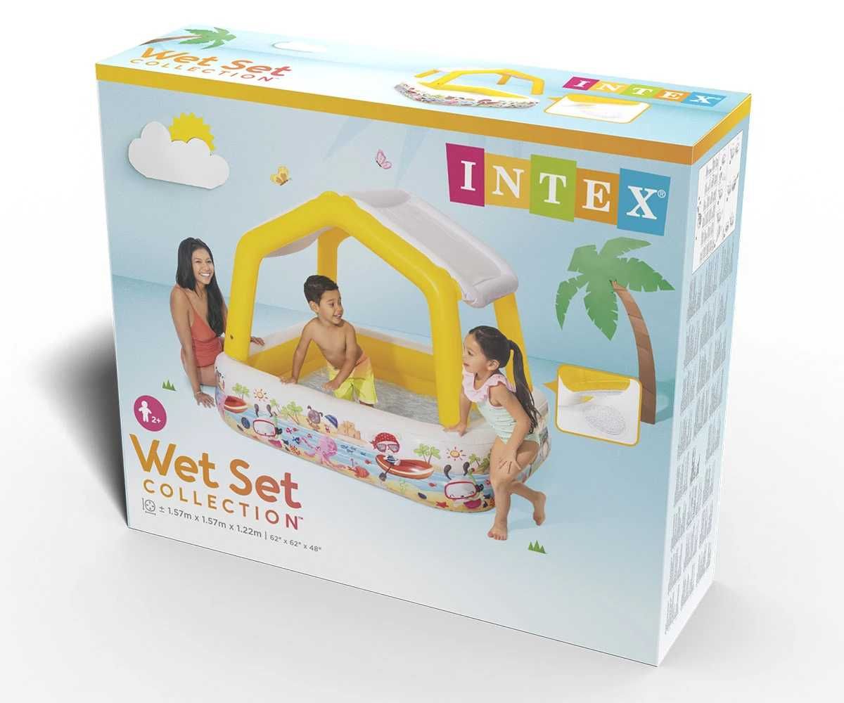 Детски надуваем басейн със сенник INTEX Sun Shade