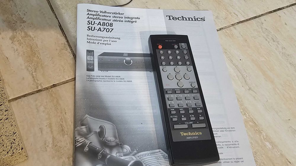 Amplificator Technics SU-A808 cu telecomanda, impecabil, test video!