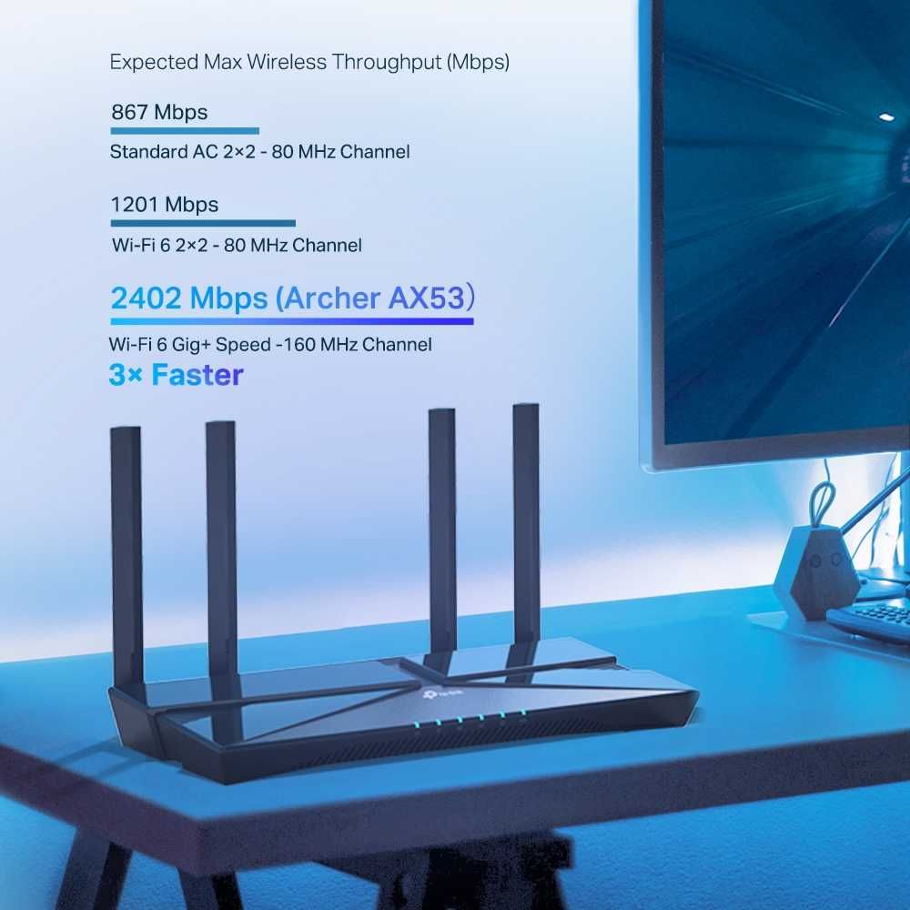 TP-LINK Archer AX53 AX3000 Двухдиапазонный Wi-Fi 6 роутер