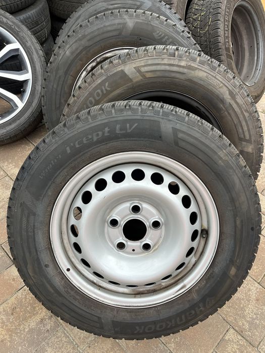Roti Jante Anvelope 215 65 16C rulate 200km vw t5 t6 transporter
