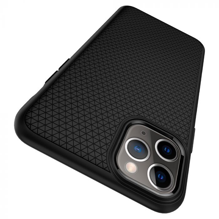 Husa telefon originala Spigen Liquid Air, pentru  iPhone 11 Pro, negru