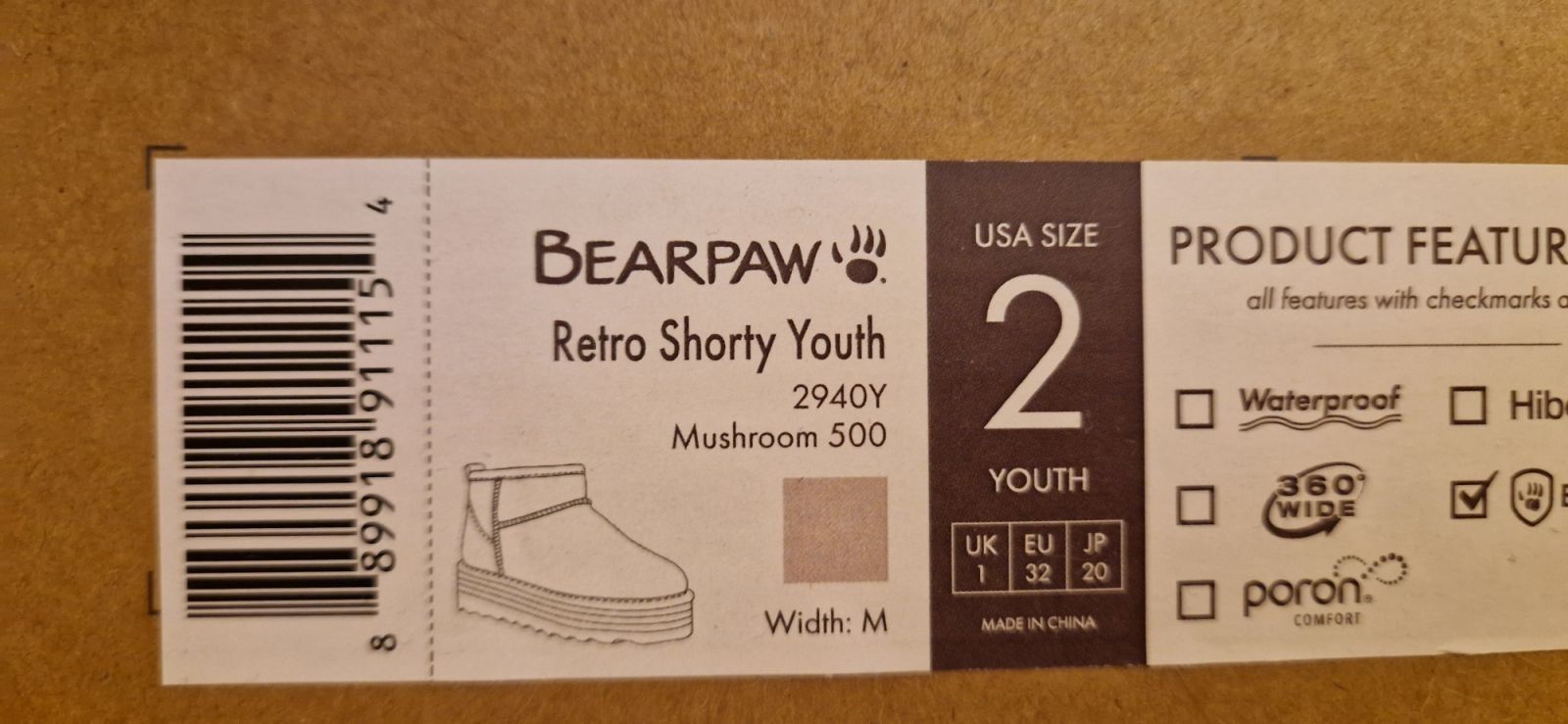 BEARPAW детски ботуши/боти ЧИСТО НОВИ