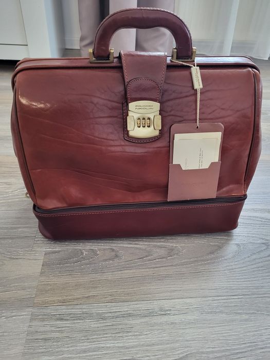 Geanta piele Piquadro Nikolai gladstone weekender / doctor