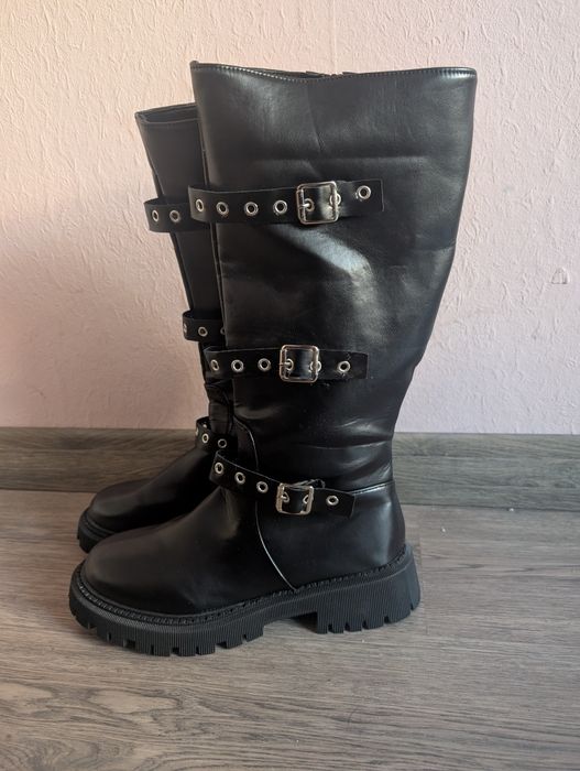 Дамски ботуши от еко кожа