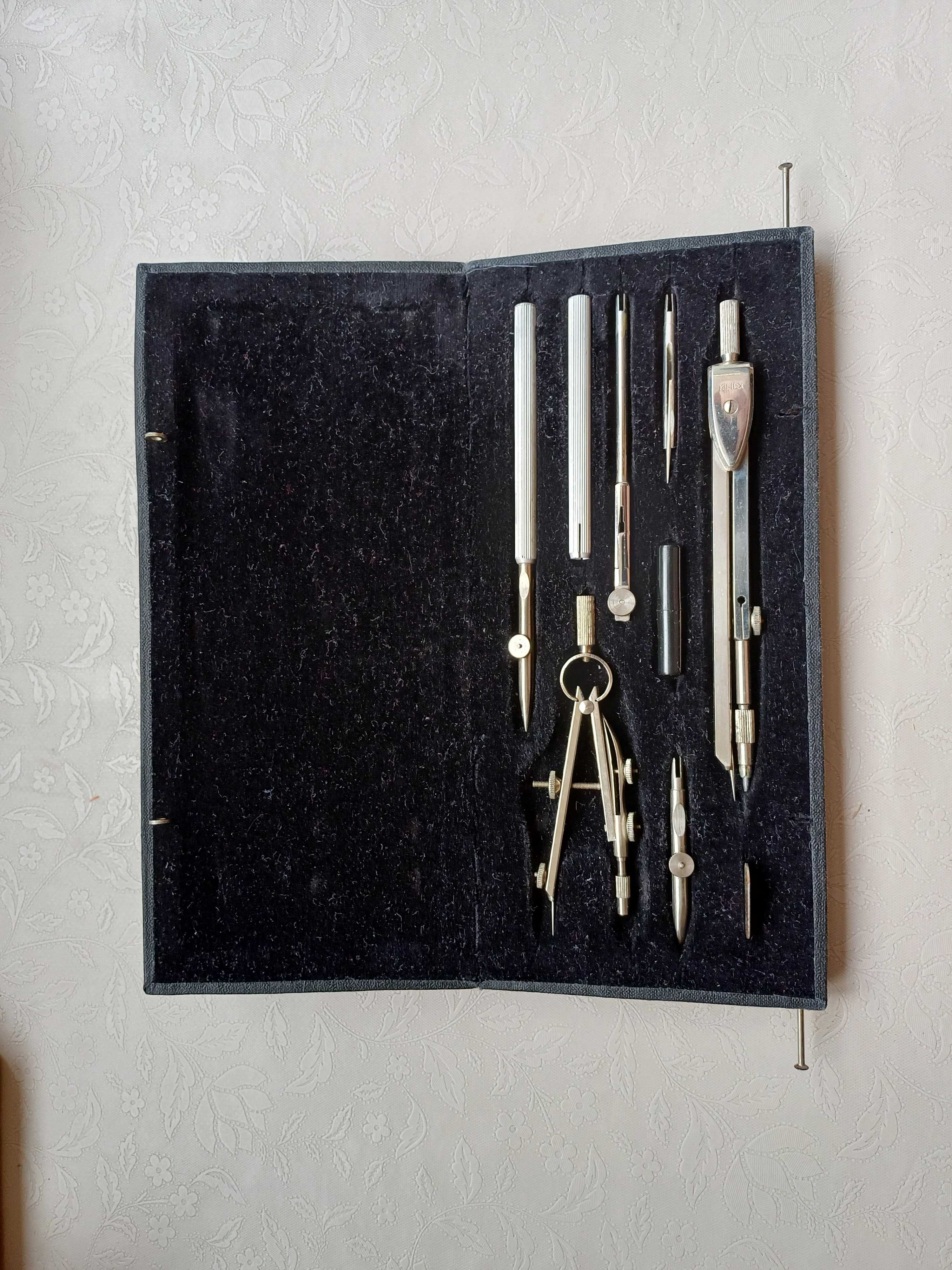 vand trusa compas KINEX 309 Original si rigla calcul Electrotehnica