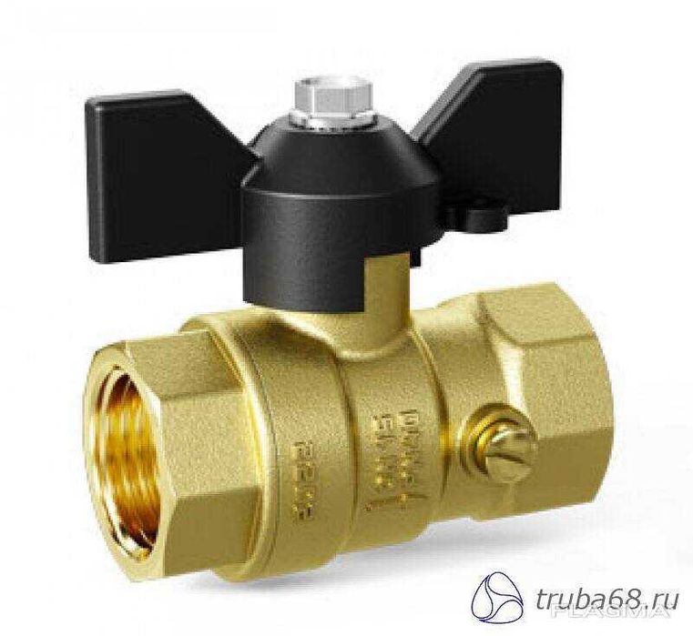 Кран шаровой латунный для манометра