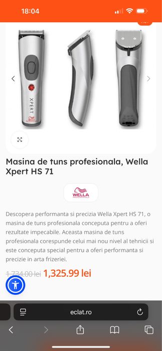 Masina de tuns profesionala Wella Xpert