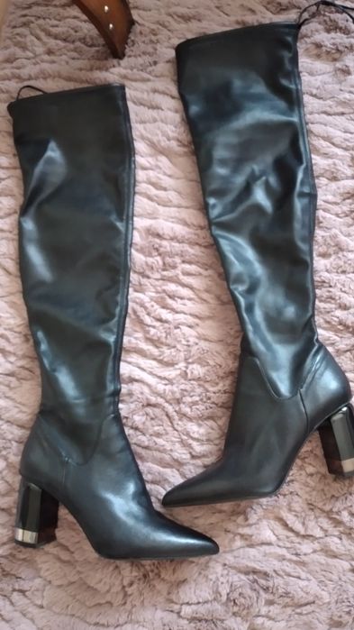 Cizme dama toc patrat