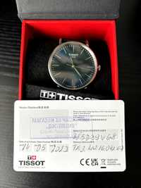 Часовник Tissot, син, 40mm, Сапфир, 14 месеца ГАРАНЦИЯ